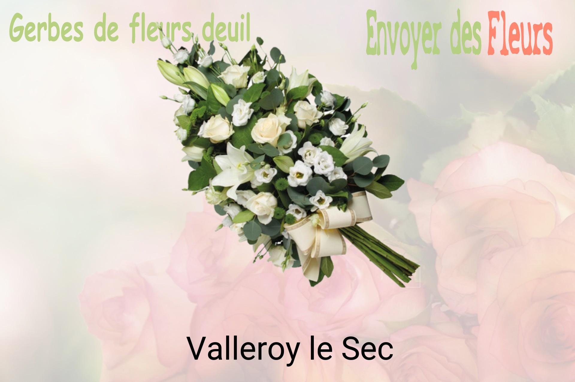 Gerbe de fleurs de deuil livrée à Valleroy-le-Sec